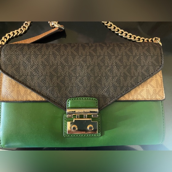 MICHAEL Michael Kors Handbags - Michael Kors Sloan Logo and Leather Chain Wallet